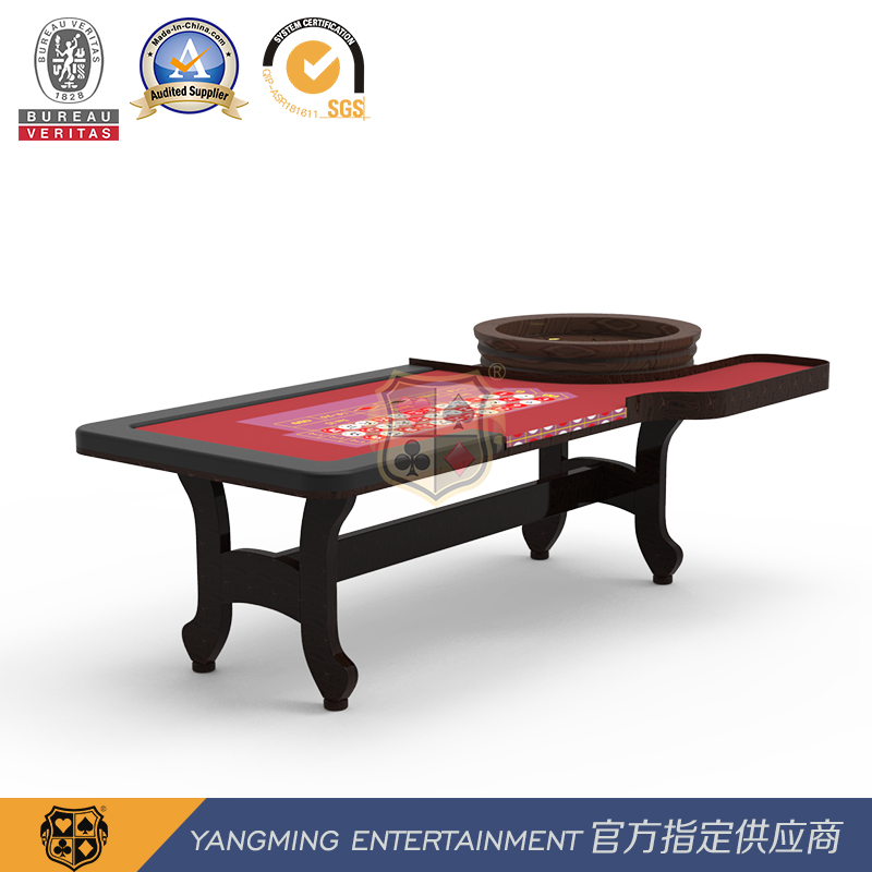 Solid Wood Roulette Casino Table Factory Customized Standard American H-shaped Feet
