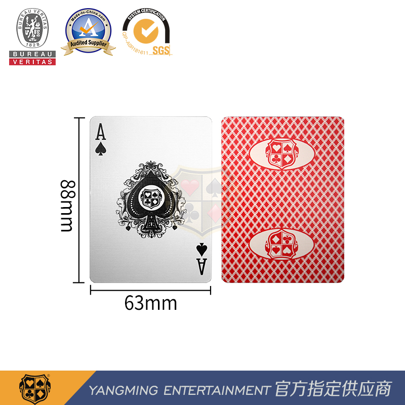 Casino Poker Playing Cards Waterproof PVC Texas Plastic Cards
