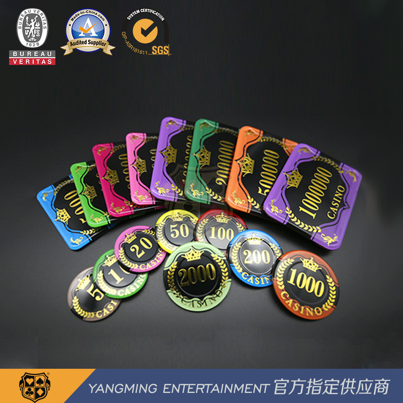 Customized Poker Chips Casino Tables Baccarat Card Games Acrylic Designed