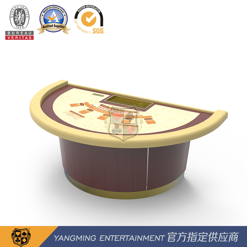 New Traditional Design Semi-circular Blackjack Casino Blackjack Table
