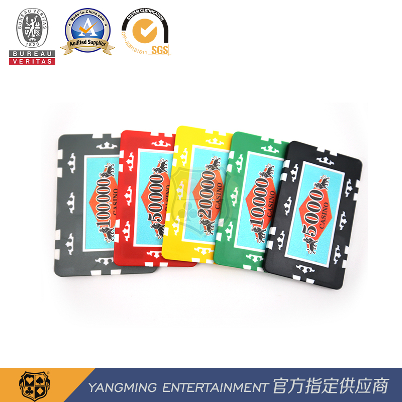 Casino Table Custom ABS Clay Poker Chip Set with Film Design Customization