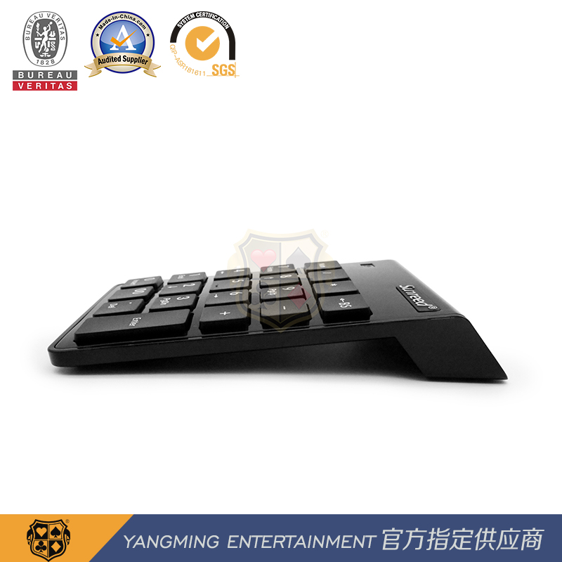 Battery 7 Wireless Mini Keyboard Baccarat Casino Table System Table Top Keyboard