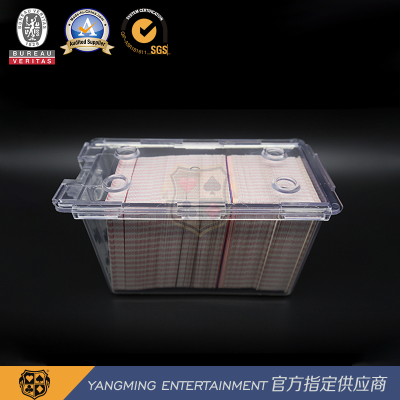 Banker Card Box Acrylic Transparent 8 Pairs Poker Cards Gift Box