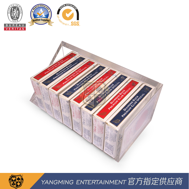 New Transparent Acrylic Triangle Playing Card Discard Holder