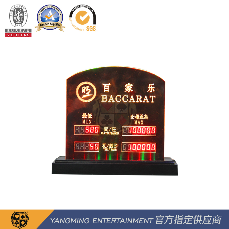 Betting Display Limit Price Sign Limit Price Seven Color LED Electronic